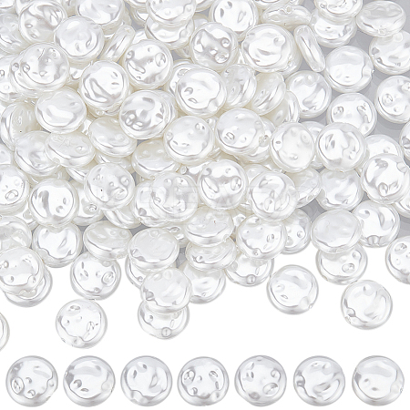 2 Strands ABS Plastic Imitation Pearl Beads Strands KY-SC0002-08-1