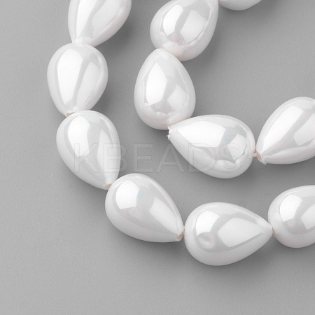 Shell Pearl Beads Strands PEAR-R064-88-1