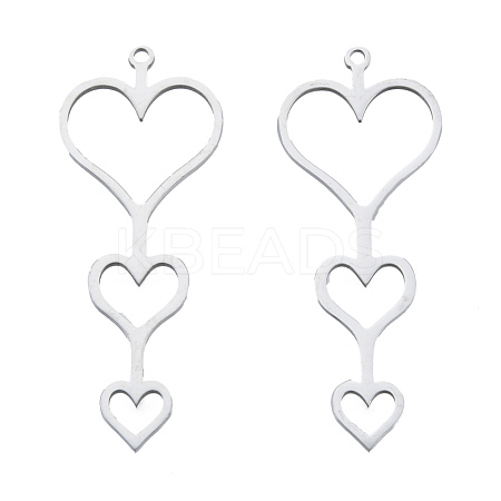 Non-Tarnish 201 Stainless Steel Pendants STAS-N090-LA967-1-1