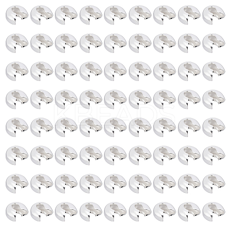 500Pcs Iron Crimp Beads Covers IFIN-ME0001-23A-1