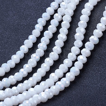Electroplate Glass Beads Strands EGLA-A044-P2mm-B01-1