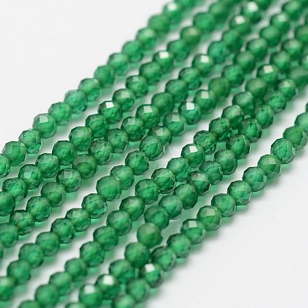 Synthetic Gemstone Strands X-G-P270-2mm-26-1