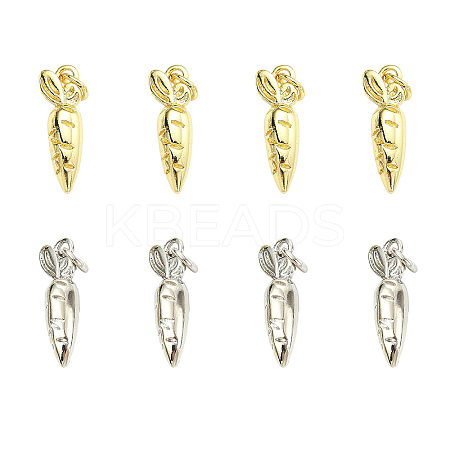 12Pcs 2 Colors Brass Pendants KK-CJ0003-78-1