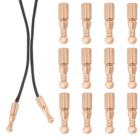 12Pcs Alloy Cord Ends FIND-CA0009-70LG-1