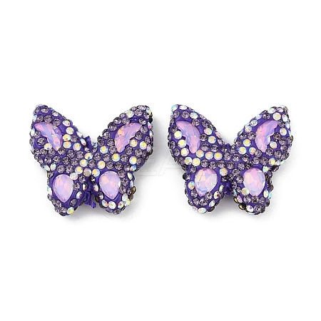 Handmade Polymer Clay Rhinestone Beads CLAY-NH0001-11C-1