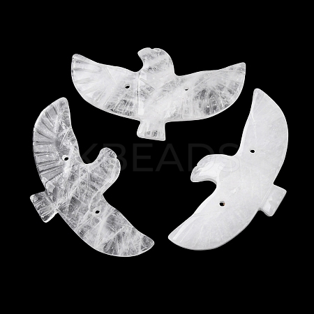 Natural Quartz Crystal Carved Big Pendants G-A288-01J-1