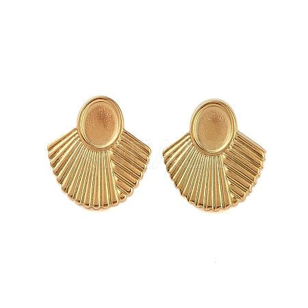 Ion Plating(IP) 304 Stainless Steel Earrings STAS-S125-08G-1