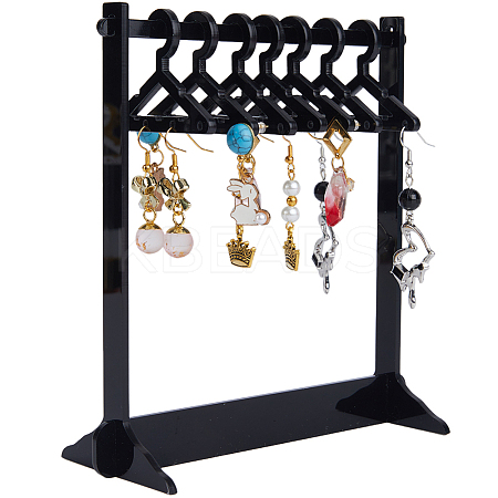 1 Set Coat Hanger Shaped Acrylic Earring Display Stands EDIS-CP0001-15D-1