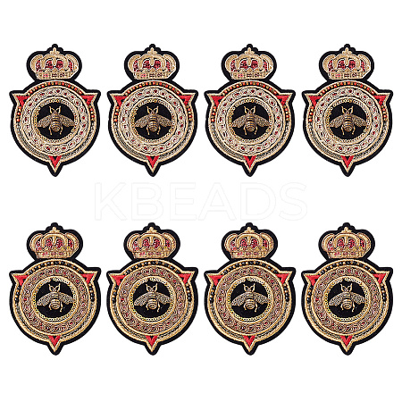 8Pcs 2 Styles Polyester with Iron Patches PATC-HY0001-82-1