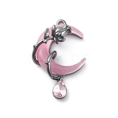 Gothic Alloy Resin Pendants PALLOY-V002-04B-02-1