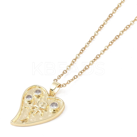 201 Stainless Steel Cable Chain Necklaces NJEW-P309-16B-G-1