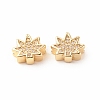 Rack Plating Brass Cubic Zirconia Beads KK-B051-05G-2