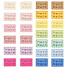 65Pcs 13 Colors Rectangle Hand Made Suede Clothing Label AJEW-TA0002-15-2