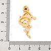 Christmas Theme Brass Micro Pave Cubic Zirconia Pendants KK-C076-27G-02-3