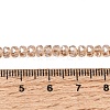 Electroplate Glass Beads Strands GLAA-Q105-03O-4