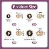 24Pcs 4 Styles 1-Hole Zinc Alloy Enamel Shank Buttons BUTT-OC0001-67-2