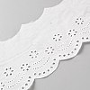 Cotton Embroidery Flower Lace Ribbon OCOR-WH0097-62B-1