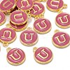 Golden Plated Alloy Enamel Charms X-ENAM-S118-08U-4