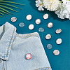 DIY Blank Dome 304 Stainless Steel Brooch Making Kit DIY-UN0056-17-2