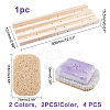 5Pcs 3 Styles Oval & Rectangle PVC Soap Saver Pads AJEW-GA0003-77-2