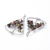 Long-Lasting Plated Brass Pendants KK-D531-02P-02-2