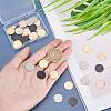 40Pcs 4 Colors PVD Vacuum Plating Stainless Steel Pendants STAS-PH0003-88-5