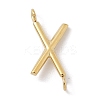 304 Stainless Steel Letter Connector Charms STAS-M108-01G-24-1