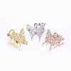 Long-Lasting Plated Brass Micro Pave Cubic Zirconia Charms ZIRC-F069-32-1