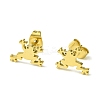Cute Little Animal Theme 304 Stainless Steel Stud Earrings LS-EJEW-B041-02H-G-1