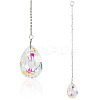 1Pc Transparent Glass Hanging Suncatchers AJEW-TADJ0001-02C-1