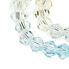 Gradient Color Baking Paint Glass Bead Strands LS-DGLA-A039-T4mm-A012-3