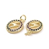 Brass Micro Pave Colorful Cubic Zirconia Pendants KK-E068-VF154-3