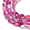 Synthetic Moonstone Beads Strands G-P528-J01-03-3