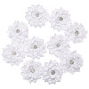 Flower Chiffon Fabric with Rhinestone Accessories FIND-WH0159-97-1