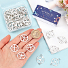 50Pcs Tibetan Style Alloy Connector Charms TIBE-SC0009-41-3
