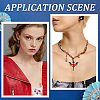 16Pcs 8 Styles Alloy Enamel Gothic Style Pendants PALLOY-SC0004-45B-6