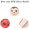 Unfinished Wood Beads WOOD-PH0008-17-WH-6