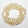 Frosted Crystal Glass Cube Beads Strands FGLA-F001-A01-2