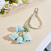 1Pc Flower Alloy Pendant Decorations KEYC-LP0001-25C-1