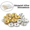 120Pcs 2 Colors Alloy Rhinestone Spacer Beads ALRI-YW0001-23-4