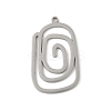 304 Stainless Steel Pendants LS-STAS-G355-08B-P-1
