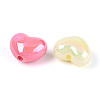 Luminous UV Plating Opaque Acrylic Beads OACR-N154-02A-01-3