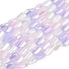 Electroplate Glass Beads EGLA-D300-01A-08-1
