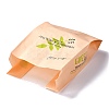 Rectangle with Leaf Pattern Paper Baking Bags CARB-K0001-01D-4