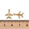 304 Stainless Steel with Crystal Rhinestone Charms STAS-G357-12G-3