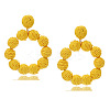 Raffia Stud Dangle Earrings FS-WG6C817-03-1