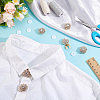 1-Hole Alloy Rhinestones Button Cover Clasp BUTT-HY0001-18-4