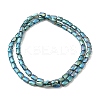Transparent Electroplate Glass Beads Strands EGLA-I017-03-FR02-2