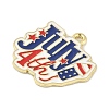 Independence Day Alloy Enamel Pandants FIND-M083-05C-G-2