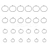 24Pcs 4 Size 316L Surgical Stainless Steel Hoop Earring Findings X1-STAS-ZZ0001-03EB-3